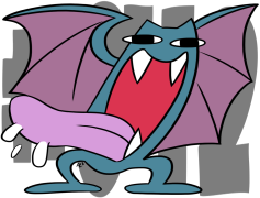 Golbat Pokemon, Poison Type, Bat Creature, Nocturnal Hunter, Flying Type PNG