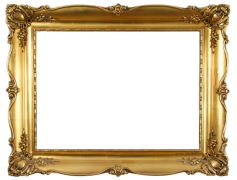 Gold Antique Frame, Ornate Detail, Elegant Border, Classic Ornament, Decorative Edge PNG