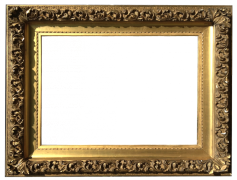 Gold Antique Frame, Timeless Frame Style, Elegant Interior Decoration, Decorative Wall Frame, Ornate Picture Frame PNG