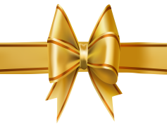 Gold Ribbon, Achievement Token, Award Recognition, Festive Decoration, Celebration Emblem PNG