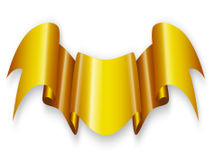 Gold Ribbon, Award Recognition, Festive Touch, Achievement Emblem, Luxury Accent PNG