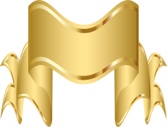 Gold Ribbon, Celebration Emblem, Charity Fundraiser, Festive Decoration, Special Occasion PNG