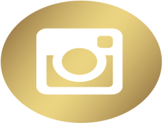 Gold Social Media Icons, Chic Social Media Emblems, Elegant Social Media Symbols, Premium Social Media Tokens, Opulent Social Media Logos PNG