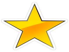 Gold Star Sticker, Reward, Achievement, Motivation, Award PNG