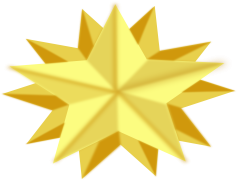 Gold Star Sticker, Reward Badge, Achievement Emblem, Excellence Badge, Success Marker PNG