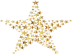 Gold Stars, Recognition Badges, Motivational Elements, Achievement Symbols, Celebration Tokens PNG