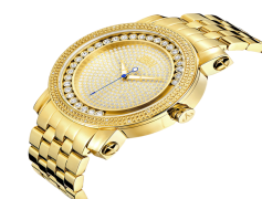 Gold Watch, Stylish Wristwear, Luxury Timepiece, Elegant Accessory, Precious Metal PNG