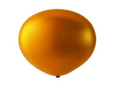 Golden Brown Balloon, Joyful, Party, Bright, Festive PNG