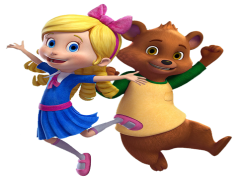 Goldie And Bear, Teamwork, Animals, Forest, Adventure PNG