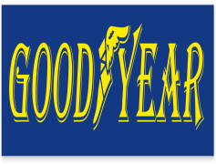 Goodyear Logo, Blue, Symbol, Brand, Automotive PNG