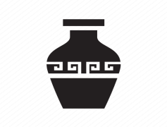 Greek Pottery Art, Ancient Ceramics, Cultural Heritage, Mythological Scenes, Artisan Craftsmanship PNG