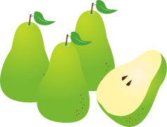 Green Pears, Natural Food, Healthy Snack, Organic Produce, Nutrient Rich PNG