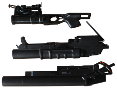 Grenade Launcher, Explosive Device, Combat Equipment, Tactical Armament, Defense Tool PNG