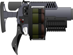 Grenade Launcher, Projectile Launcher, Combat Equipment, Explosive Device, Armament System PNG