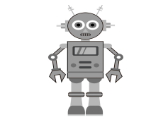 Grey Robot, Science Fiction, Android, Technology, Automation PNG