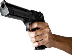Gun In Hand PNG File