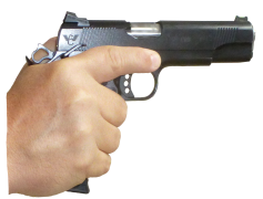 Gun In Hand PNG Image