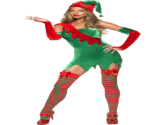 Halloween Costumes Elf, Cheerful Accessory, Magical Ensemble, Holiday Character, Seasonal Wear PNG