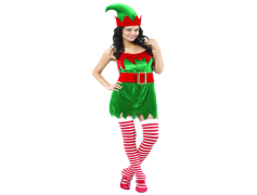 Halloween Costumes Elf, Playful Character, Holiday Spirit, Cheerful Ensemble, Enchanted Look PNG