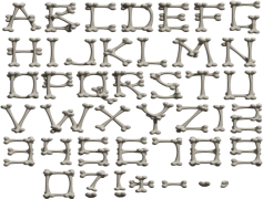 Halloween Font, Ghostly Characters, Spooky Typeface, Haunted Typography, Creepy Letters PNG