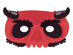 Halloween Mask, Festive Attire, Haunted Celebration, Trick Or Treat, Horror Theme PNG