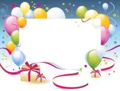 Happy Birthday Frame, Joyful Moments, Birthday Wishes, Party Border, Celebration Decor PNG