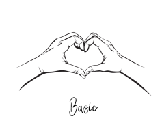 Heart Hands, Affection Gesture, Embrace Shape, Love Symbol, Unity Sign PNG