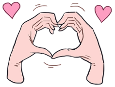 Heart Hands, Emotional Sign, Love Gesture, Kindness Representation, Affection Symbol PNG