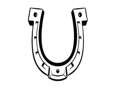 Horseshoe, Western, Good Fortune, Metal, Symbol PNG