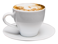 Hot Cappuccino, Creamy Froth, Rich Flavor, Cozy Drink, Coffee Lovers PNG