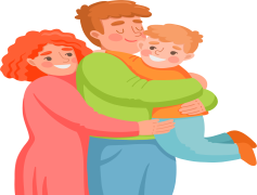 Hugging, Snuggling, Cuddling, Holding, Enfolding PNG