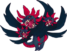 Hydreigon Pokemon, Dragon Type, Evolved Form, Dark Type, Sinnoh Region PNG