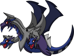 Hydreigon Pokemon, Legendary Status, Dragon Type, Evolved Form, Three Heads PNG