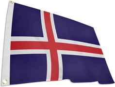 Iceland Flag, Scandinavian Symbol, National Emblem, Nordic Banner, Red White PNG