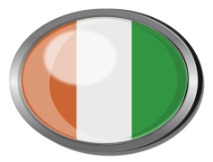 Ivory Coast Flag, West Africa, National Symbol, Orange White Green, Horizontal Stripes PNG