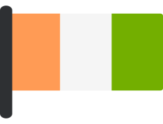 Ivory Coast Flag, White Stripe, West Africa, Country Representation, Orange Stripe PNG