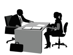 Job Interview Silhouette, Suit, Professional, Discussion, Assessment PNG