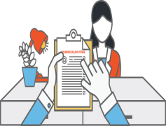 Job Interview Vector, Candidate Interaction, Professional Setting, Hiring Process, Office Environment PNG