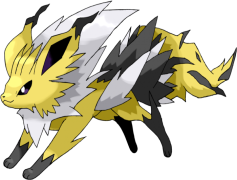Jolteon Pokemon, Agile Movement, Evolved Form, Fast Speed, Thunderbolt Attack PNG