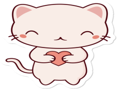 Kawaii Cat, Whimsical Whiskers, Cute Feline, Playful Paws, Happy Tail PNG