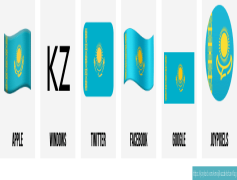 Kazakhstan Flag, Central Asia, Steppe Culture, Eagle Emblem, Sun Motif PNG