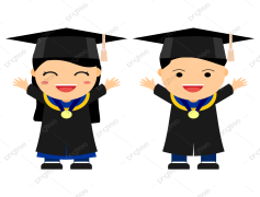 Kids Graduation, Ceremony, Gowns, Milestones, Celebration PNG