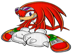 Knuckles, Character, Video Game, Sonic, Strong PNG