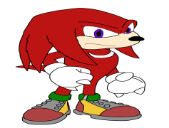Knuckles, Red, Hero, Anime, Character PNG