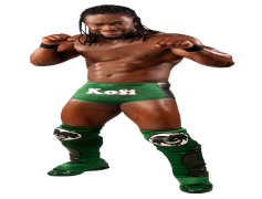 Kofi Kingston, Wrestling Star, WWE Champion, Iconic Finisher, Energetic Performer PNG