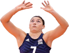 Lauren Carlini, Inspiration, Volleyball Star, Dedication, Leader PNG