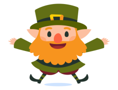 Leprechaun Vector, Gold Coins, Mythical Creature, Whimsical, St. Patrick’s Day PNG
