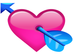 Love Heart Arrow, Sweetheart Icon, Affection Emblem, Cupids Arrow, Love Token PNG