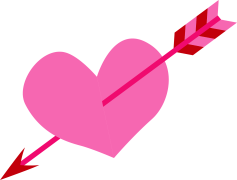 Love Heart Arrow, Valentine Gesture, Cupids Arrow, Love Emblem, Affection Sign PNG