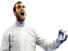 Luca Curatoli, Competitive Spirit, Precision Strike, Olympic Competitor, Fencing Champion PNG